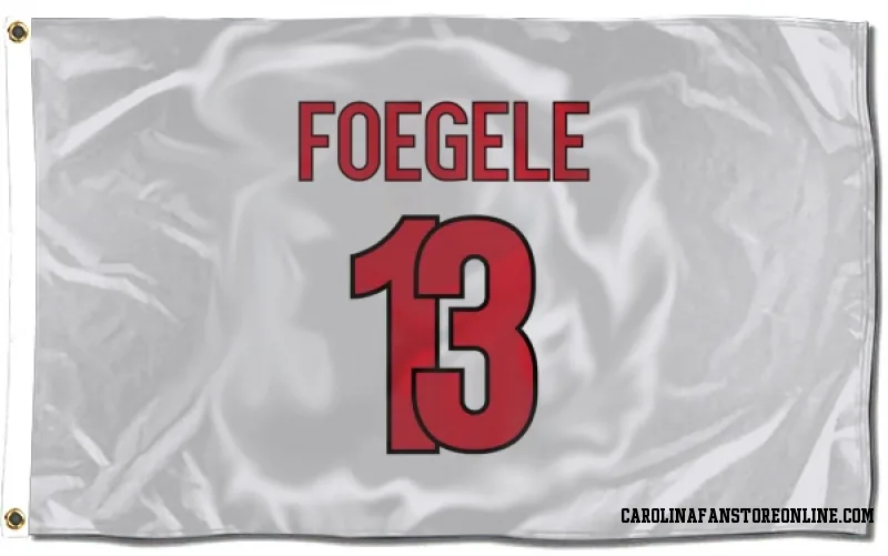 White Carolina Hurricanes Warren Foegele Flag 3 X 5 Carolina Store